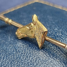 Load image into Gallery viewer, Antique 9ct Gold & Silver Horse Riding Crop Brooch