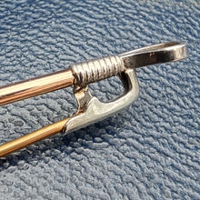 Load image into Gallery viewer, Antique 9ct Gold & Silver Horse Riding Crop Brooch
