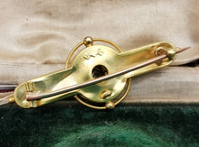 Load image into Gallery viewer, Victorian 15ct Gold Ruby & Diamond Bar Brooch