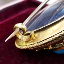 Load image into Gallery viewer, Victorian 15ct Gold Ruby, Pearl & Enamel Locket Brooch