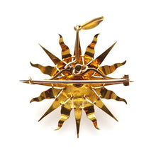 Load image into Gallery viewer, Victorian 15ct Gold Pearl & Diamond Pendant/Brooch back