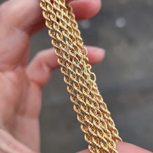 Load image into Gallery viewer, Vintage 9ct Gold Long 32" Rope Chain, 19.0 grams in hand