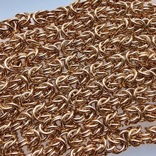 Load image into Gallery viewer, Vintage 9ct Gold Long 30" Byzantine Chain, 37.8 grams detail