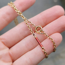 Load image into Gallery viewer, Antique 15ct Gold Enamel & Pearl 26" Chain