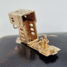 Load image into Gallery viewer, Vintage 9ct Gold Church Wedding Charm open