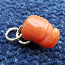 Load image into Gallery viewer, Antique 9ct Gold Coral Charm