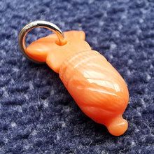 Load image into Gallery viewer, Antique 9ct Gold Coral Fish Tail Charm