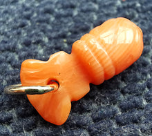Load image into Gallery viewer, Antique 9ct Gold Coral Fish Tail Charm