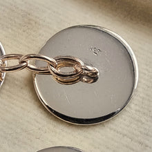 Load image into Gallery viewer, Vintage 9ct Gold Blue Enamel Cufflinks stamp