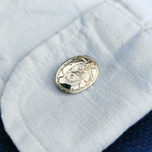 Load image into Gallery viewer, Antique 9ct Gold Belt Engraved Cufflinks