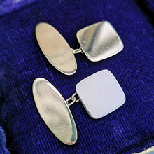 Load image into Gallery viewer, Art Deco 9ct Gold Cushion Shaped Cufflinks