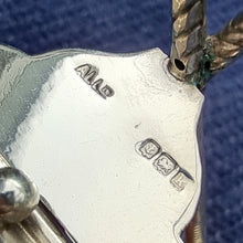 Load image into Gallery viewer, Edwardian Sterling Silver Golf Novelty Desk Tidy