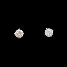 Load image into Gallery viewer, 18ct White Gold Brilliant Cut Diamond Stud Earrings, 0.53ct