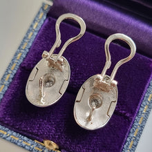 Load image into Gallery viewer, Vintage 9ct Yellow & White Gold Diamond Earrings, 0.25ct backs