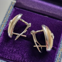 Load image into Gallery viewer, Vintage 9ct Yellow & White Gold Diamond Earrings, 0.25ct sides