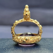 Load image into Gallery viewer, Victorian 15ct Gold Amethyst Fob Seal