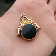 Load image into Gallery viewer, Victorian 9ct Gold Bloodstone & Carnelian Swivel Fob