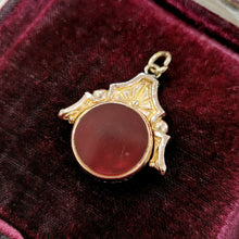 Load image into Gallery viewer, Victorian 9ct Gold Bloodstone & Carnelian Swivel Fob
