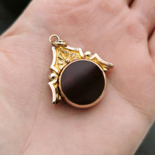 Load image into Gallery viewer, Victorian 9ct Gold Bloodstone & Carnelian Swivel Fob