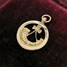 Load image into Gallery viewer, Art Deco 9ct Rose Gold Fob Medal | Hallmarked Birmingham 1924