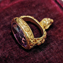 Load image into Gallery viewer, Victorian 15ct Gold Amethyst Fob Seal