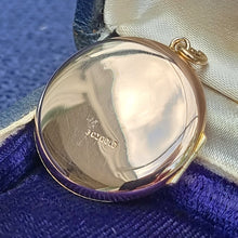 Load image into Gallery viewer, Art Deco 9ct Gold Round Pinstripe Locket