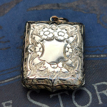 Load image into Gallery viewer, Antique 9ct Gold Back & Front Masonic Shield Locket