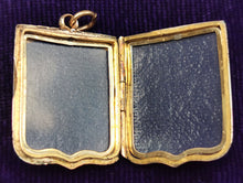 Load image into Gallery viewer, Antique 9ct Gold Back & Front Masonic Shield Locket