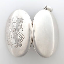 Load image into Gallery viewer, Victorian Silver Monogram Locket, Initials NS