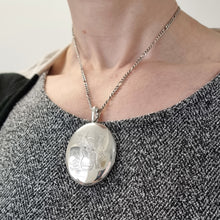 Load image into Gallery viewer, Victorian Silver Monogram Locket, Initials NS