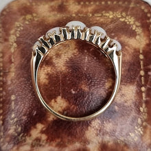 Load image into Gallery viewer, Vintage 18ct Gold Opal & Ruby Ring top-down view