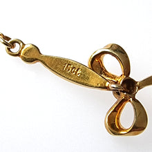 Load image into Gallery viewer, Antique Murrle Bennett 15ct Gold Amethyst & Pearl Necklace stamp