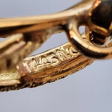 Load image into Gallery viewer, Vintage 18ct Gold Enamel & Pearl Pendant Necklace stamp