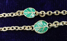 Load image into Gallery viewer, Vintage Silver Gilt Diamond, Pearl & Enamel Floral Necklace