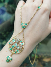 Load image into Gallery viewer, Vintage Silver Gilt Diamond, Pearl & Enamel Floral Necklace