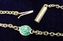 Load image into Gallery viewer, Vintage Silver Gilt Diamond, Pearl & Enamel Floral Necklace