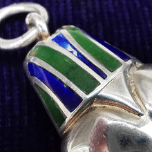 Load image into Gallery viewer, Art Deco Silver & Enamel Egyptian Revival Mechanical Pencil