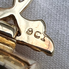 Load image into Gallery viewer, Vintage 9ct Gold Citrine Pendant stamp
