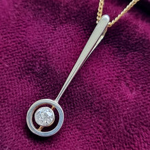 Load image into Gallery viewer, Antique 18ct Gold Old-Cut Diamond Pendant, 0.18ct front