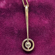 Load image into Gallery viewer, Antique 18ct Gold Old-Cut Diamond Pendant, 0.18ct back