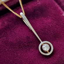 Load image into Gallery viewer, Antique 18ct Gold Old-Cut Diamond Pendant, 0.18ct front