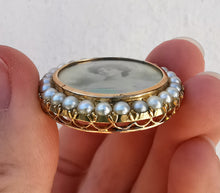Load image into Gallery viewer, Antique 15ct Gold Pearl Portrait Pendant | Circa 1900