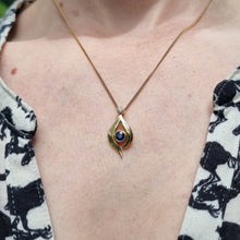 Load image into Gallery viewer, 18ct Gold Sapphire & Diamond Pendant