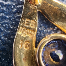 Load image into Gallery viewer, 18ct Gold Sapphire & Diamond Pendant