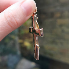 Load image into Gallery viewer, Victorian 12ct Gold Turquoise & Seed Pearl Cross