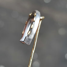 Load image into Gallery viewer, Victorian Platinum & 15ct Gold Horseshoe Tie/Stick Pin side