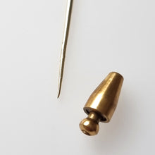 Load image into Gallery viewer, Victorian Platinum & 15ct Gold Horseshoe Tie/Stick Pin bottom