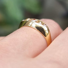 Load image into Gallery viewer, Antique 18ct Gold Diamond Five Stone Ring