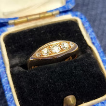 Load image into Gallery viewer, Antique 18ct Gold Diamond Five Stone Ring