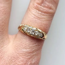 Load image into Gallery viewer, Edwardian 18ct Gold Diamond Five Stone Ring, Hallmarked Chester 1909 modelled